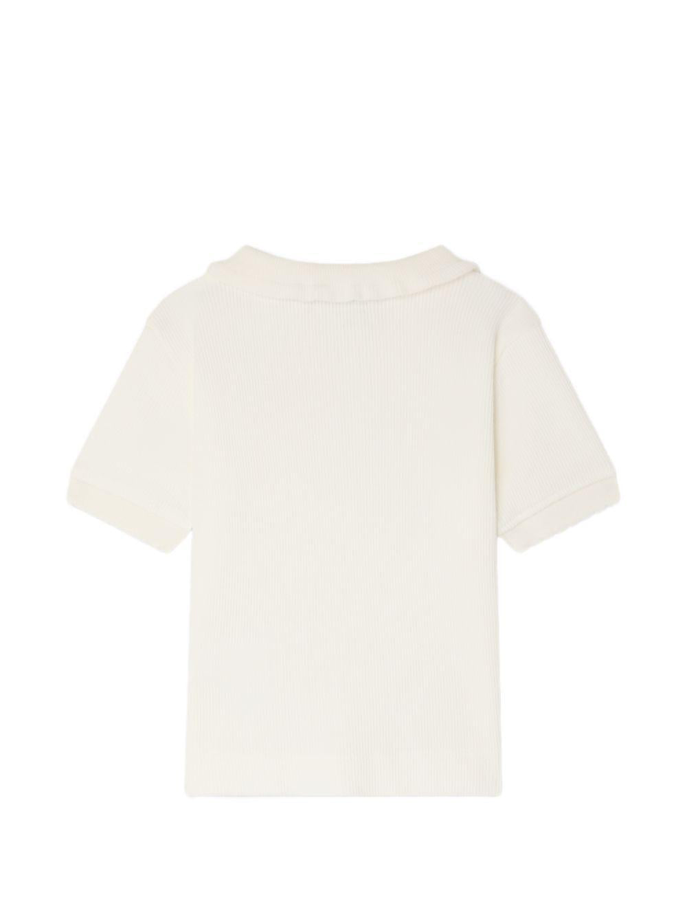 Polo per neonata Bonpoint bianco latte ricamata con ciliegie S06XTSK00003 102 BONPOINT