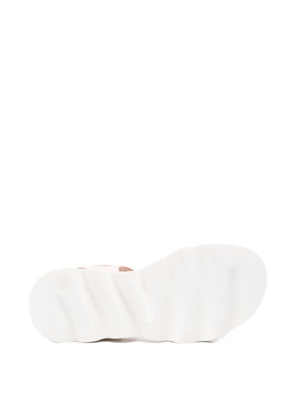 Sandali per bambina Florens rosa in pelle con decorazione a farfalla F1862 20I ROSA FLORENS KIDS