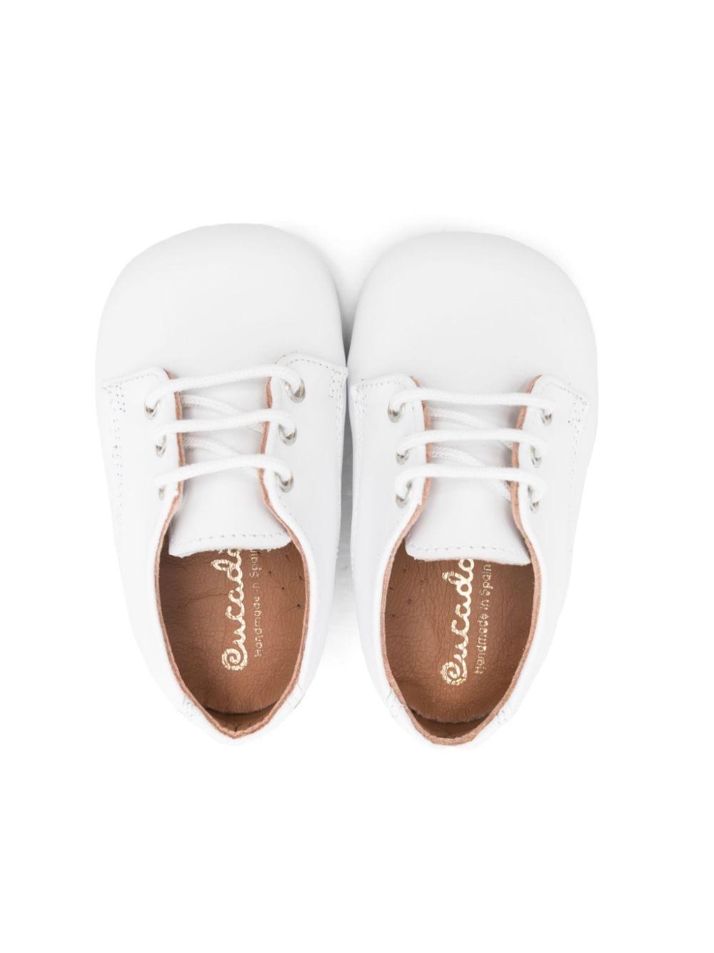 Scarpe primi passi per neonato Eli1957 bianco con lacci 14027AK BLANCO Eli Kids