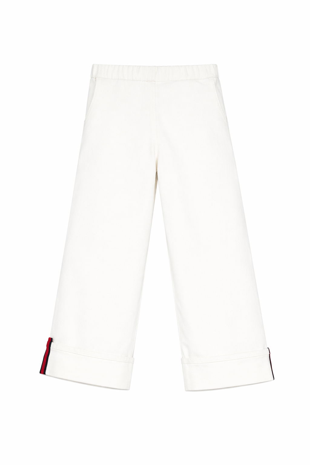Pantaloni per bambini Gucci Kids bianchi con dettaglio pinces 855965XDDFB 9692 GUCCI KIDS