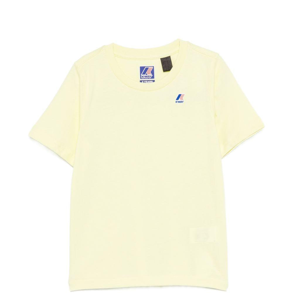 T-shirt per bambini K Way Kids gialla con dettaglio logo K7133YW W0Z K-WAY KIDS