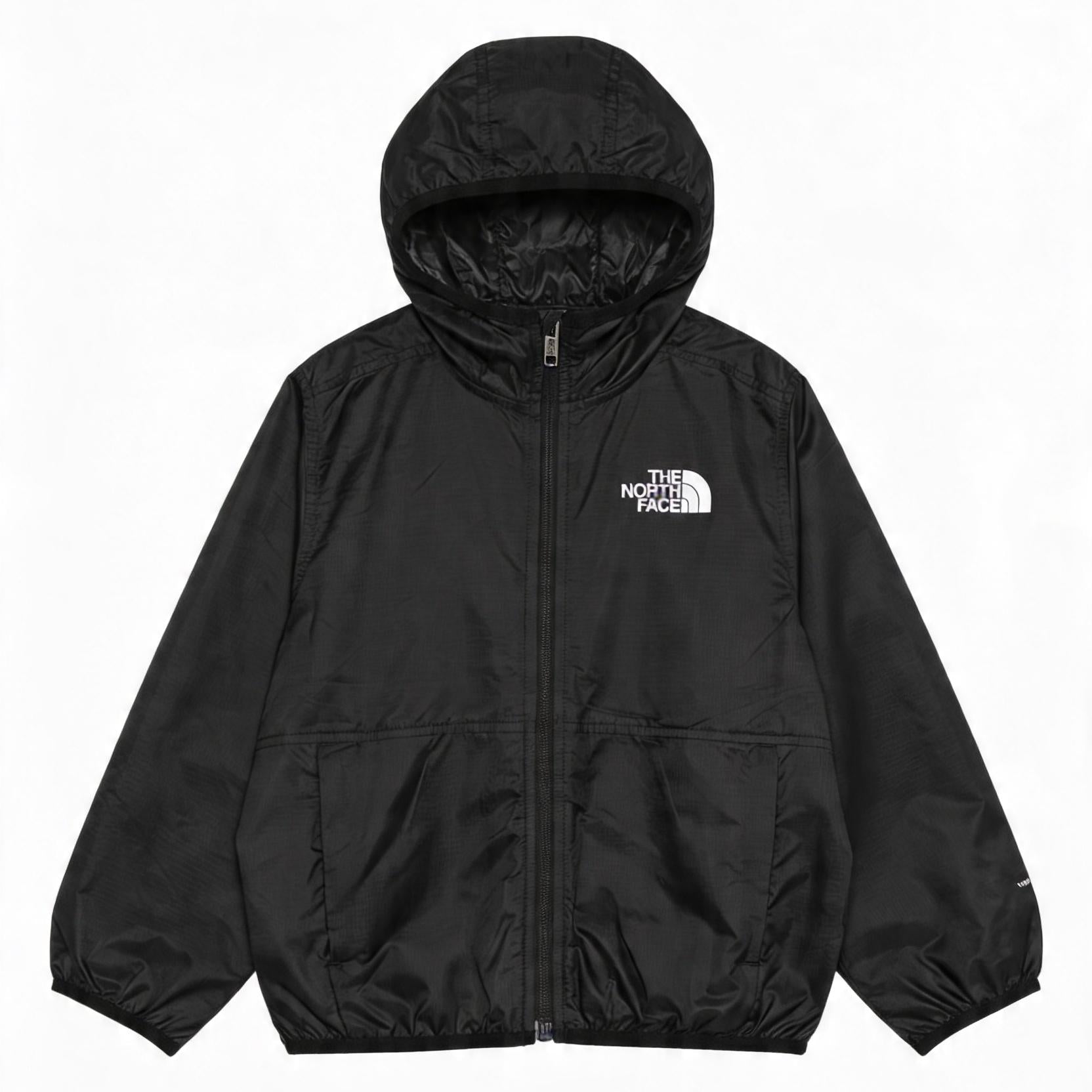 Giacca a vento Cyclone per bambino The North Face Kids nera con logo sul davanti NF0A8ANM JK31 THE NORTH FACE KIDS