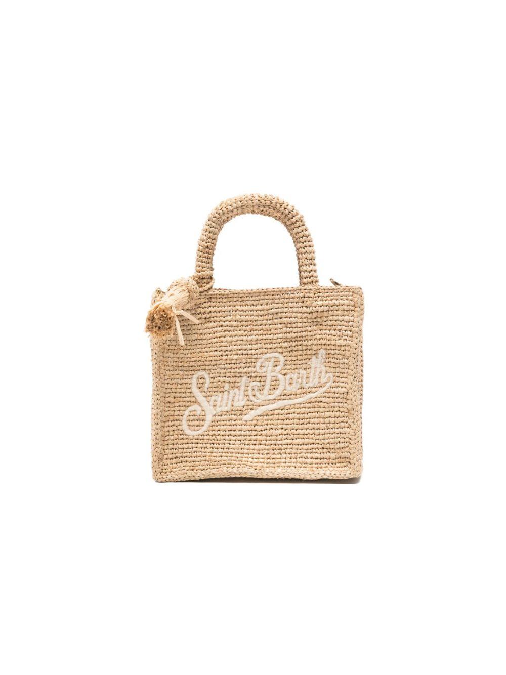 Borsa tote Vanity mini MC2 Saint Barth beige con dettaglio nappina VAMI004 00222L MC2 ST. BARTH KIDS