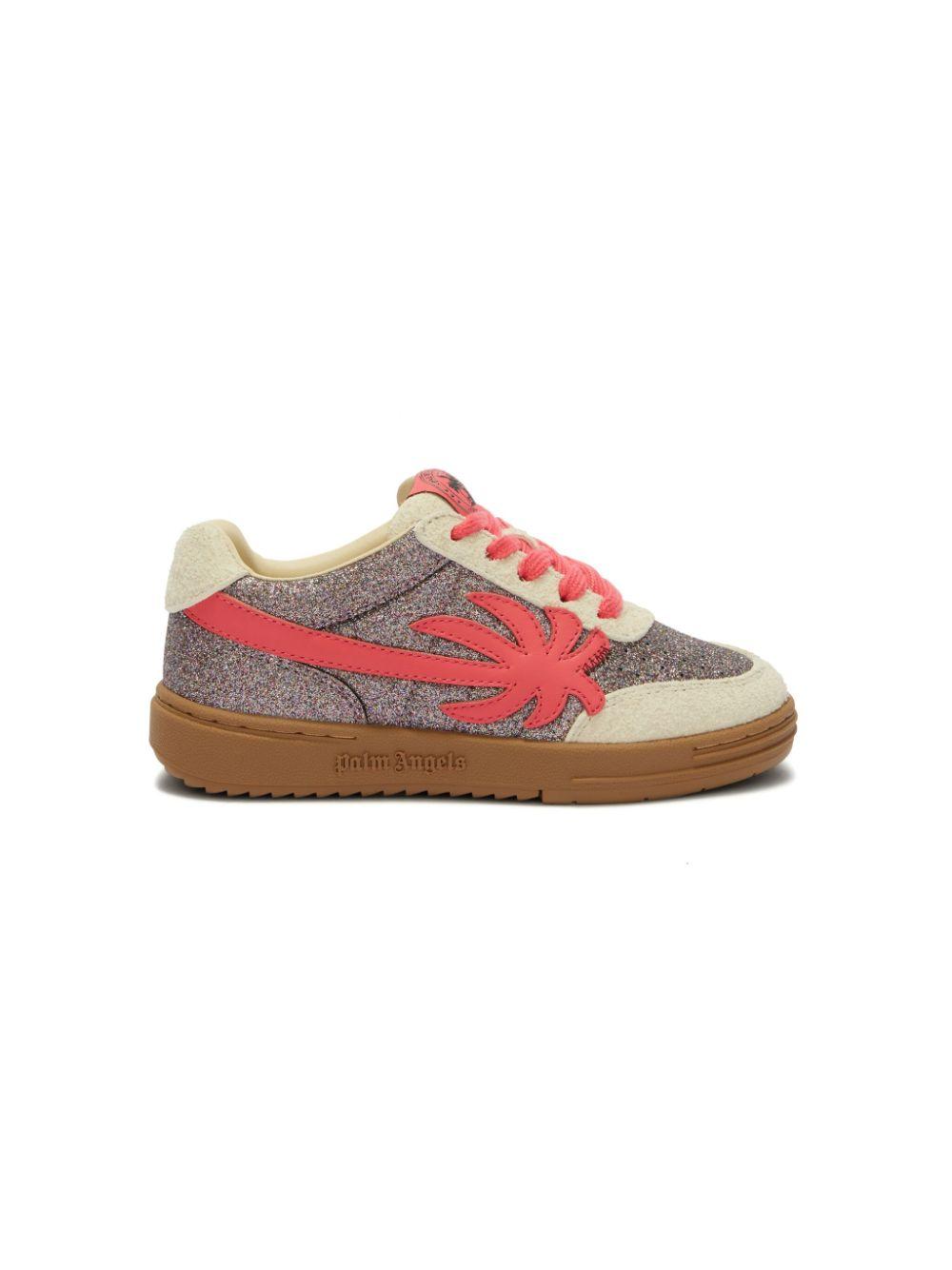 Sneakers Palm Beach University per bambina Palm Angels Kids argento con suola in gomma PGIA014S25LEA001 7229 PALM ANGELS KIDS