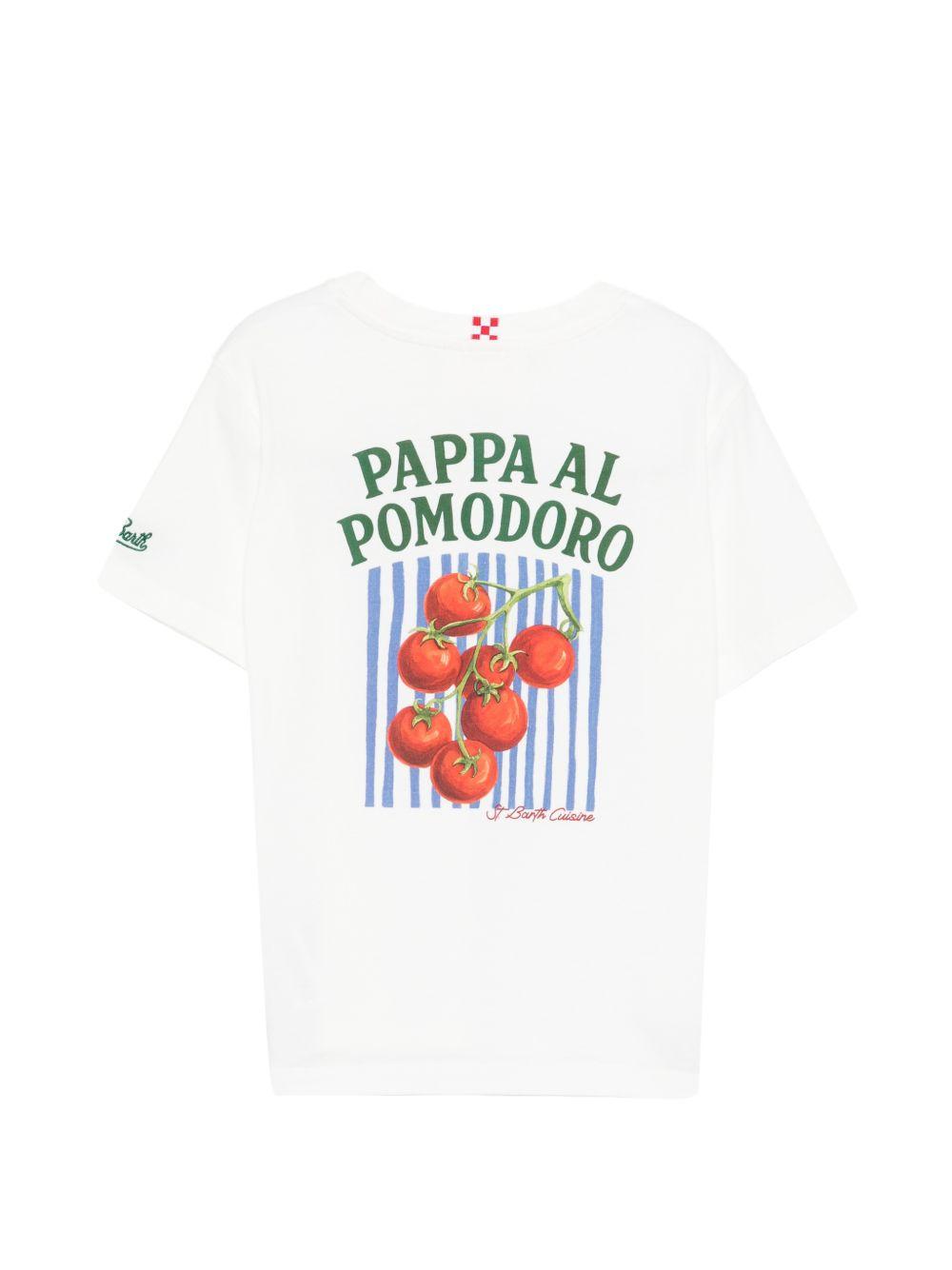 T-shirt per bambino MC2 Saint Barth Kids bianca a maniche corte PRL0001 02011L MC2 ST. BARTH KIDS
