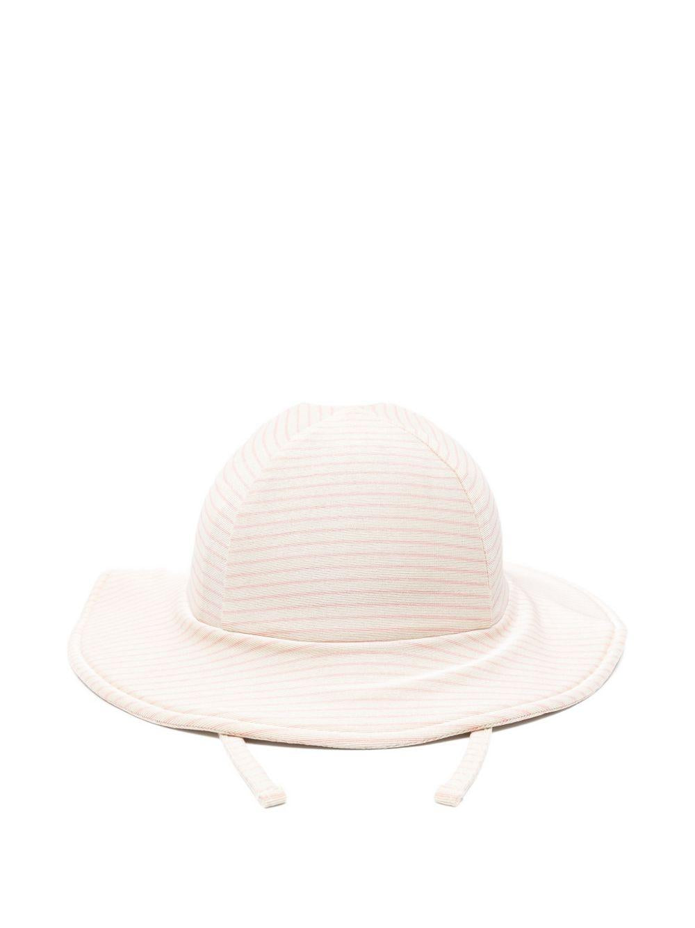 Cappello per bambina Konges Slojd bianco e rosa con dettaglio ciliegie KS104858 ROSE KONGES SLOJD