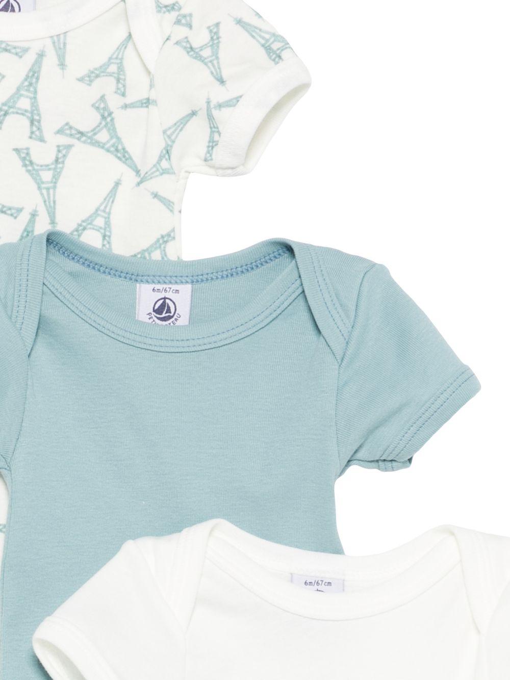 Tre pezzi per neonato Petit bateau multicolore con scollo rotondo A0FOE 00 PETIT BATEAU