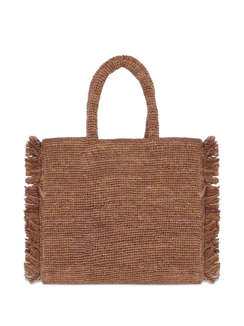 Borsa Colette MC2 Saint Barth marrone con dettaglio nappa COL0026 00452L MC2 ST. BARTH KIDS