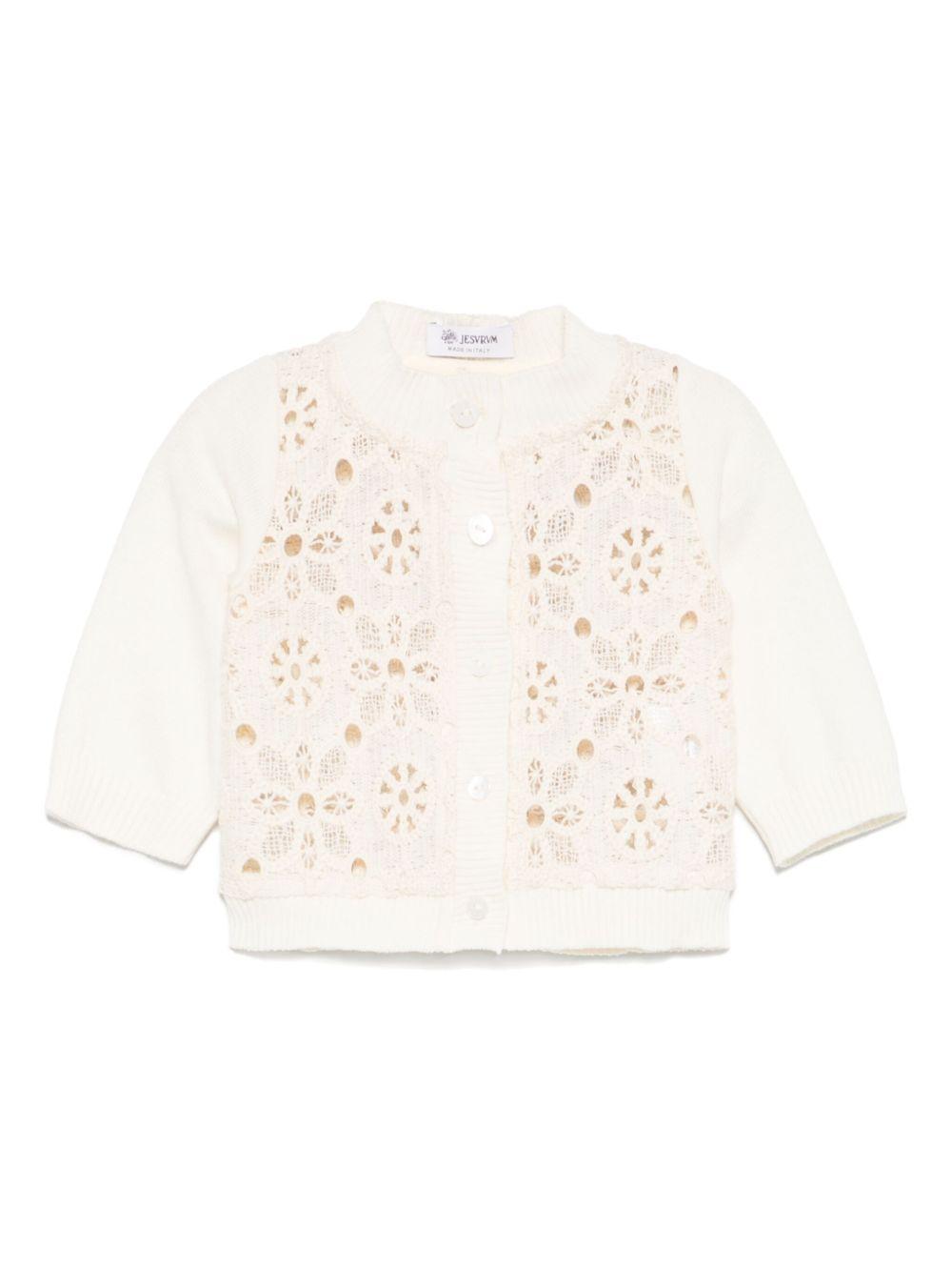 Cardigan per neonata JESURUM BABY Dora beige con maniche lunghe DORA VAR.41 JESURUM