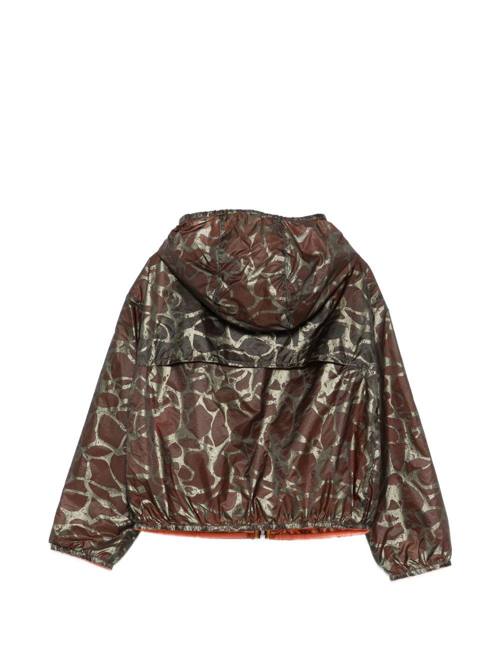 Giubbino per bambina K-Way Kids con effetto marmorizzato con cerniera K5135YW C66 K-WAY KIDS