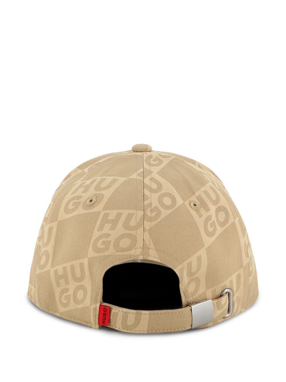 Cappello per bambino Hugo Kids marrone chiaro con cinturino regolabile G01168 23B Hugo KIDS