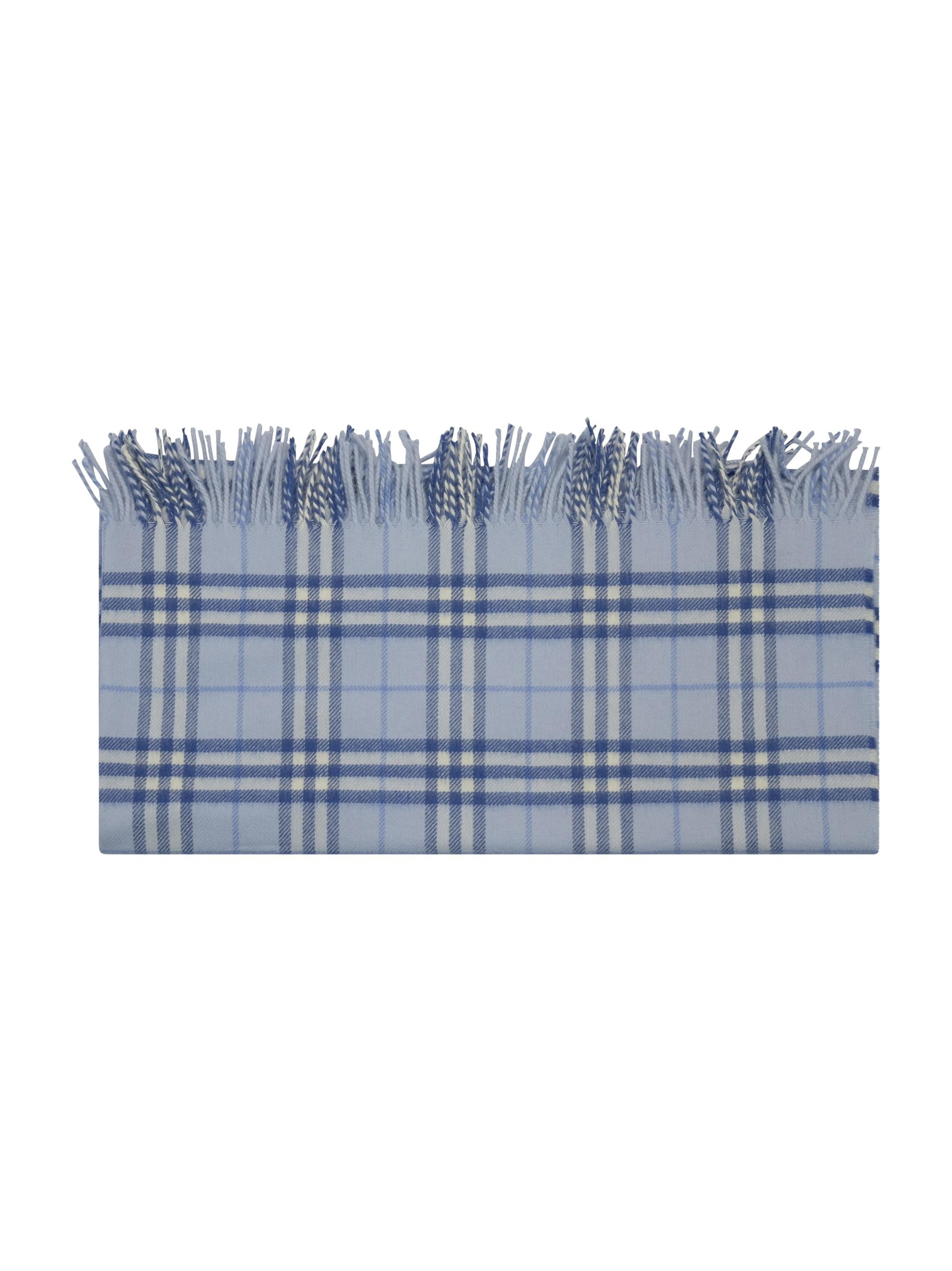 Coperta per neonato Burberry Kids azzurra con motivo a quadri 8117632 A2209 BURBERRY KIDS