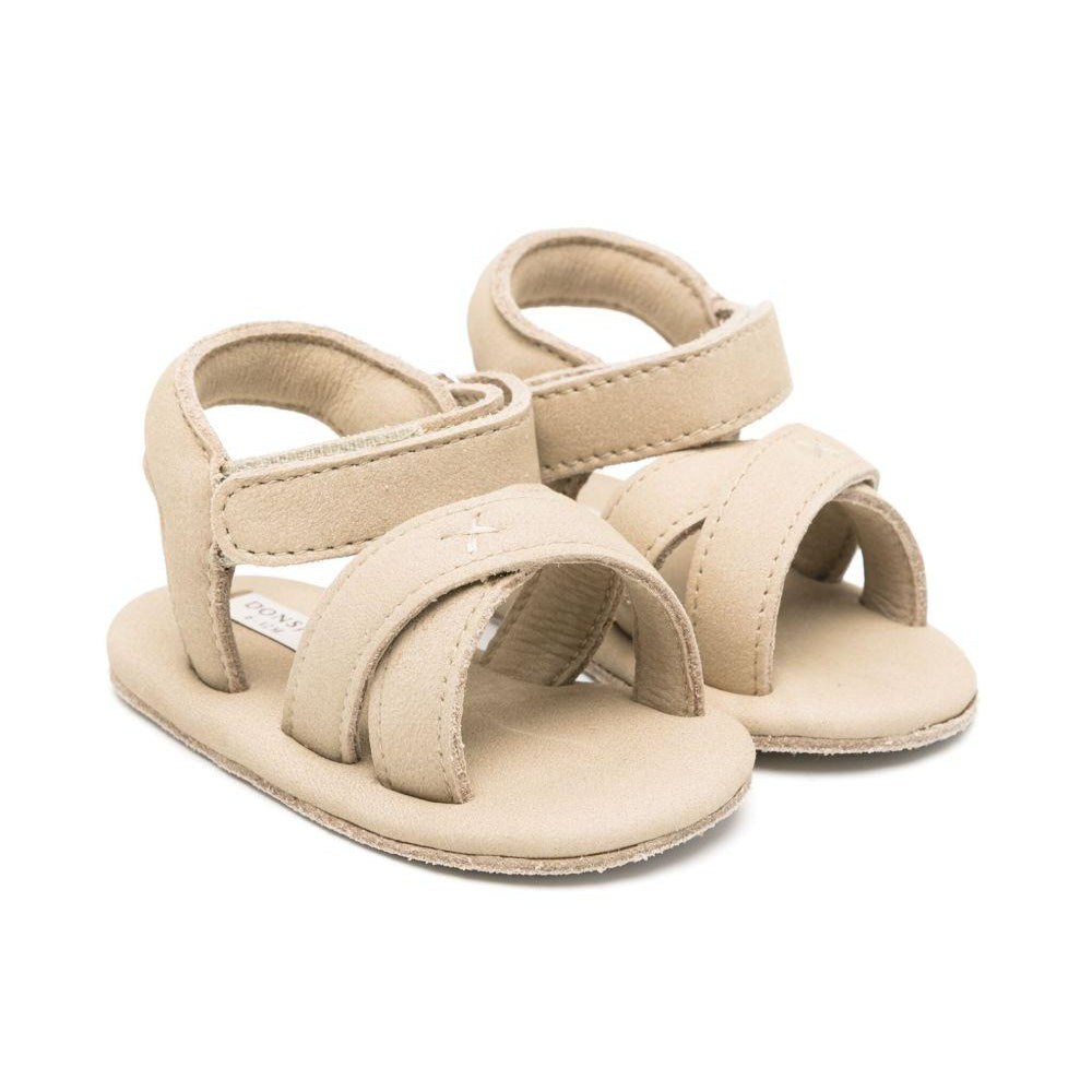 Sandali per neonato Donsje Tobi beige con chiusura a strappo 1035000 BL170 DONSJE KIDS