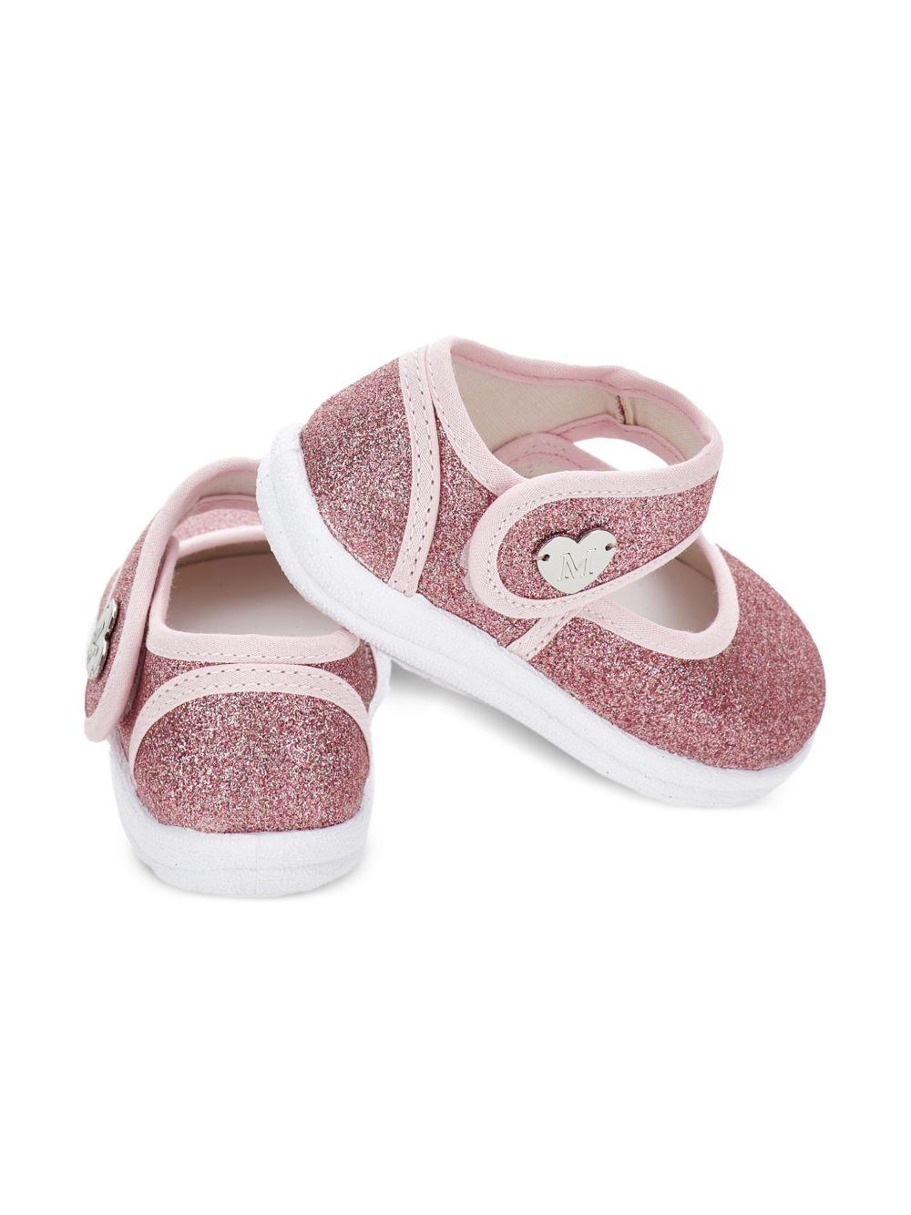 Ballerine per bambina Monnalisa rosa con decorazione glitter 83G005 7714 G090 MONNALISA KIDS