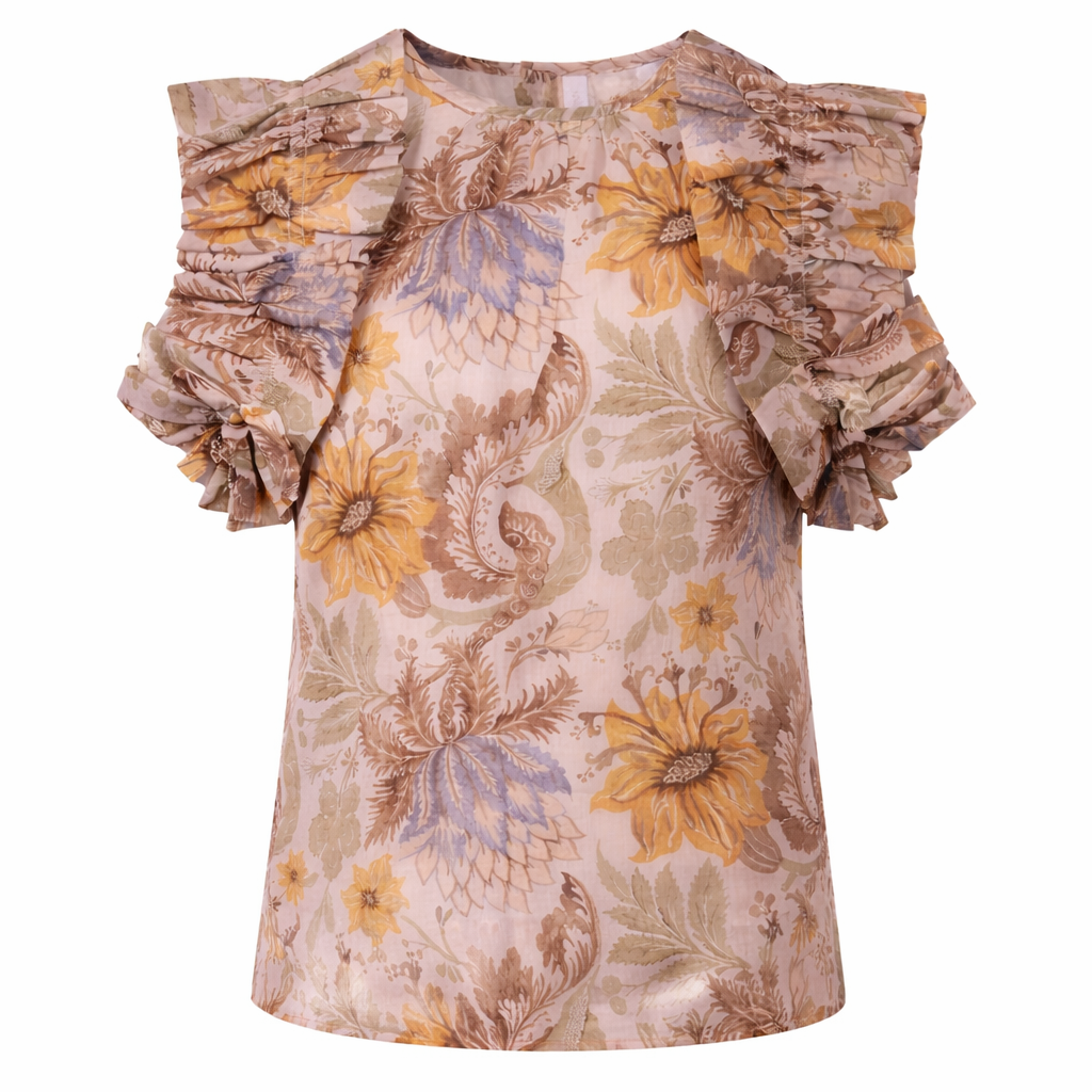 T-shirt Awaken per bambina Zimmermann Kids multicolore con stampa floreale 5943TR S263 ZIMMERMANN KIDS