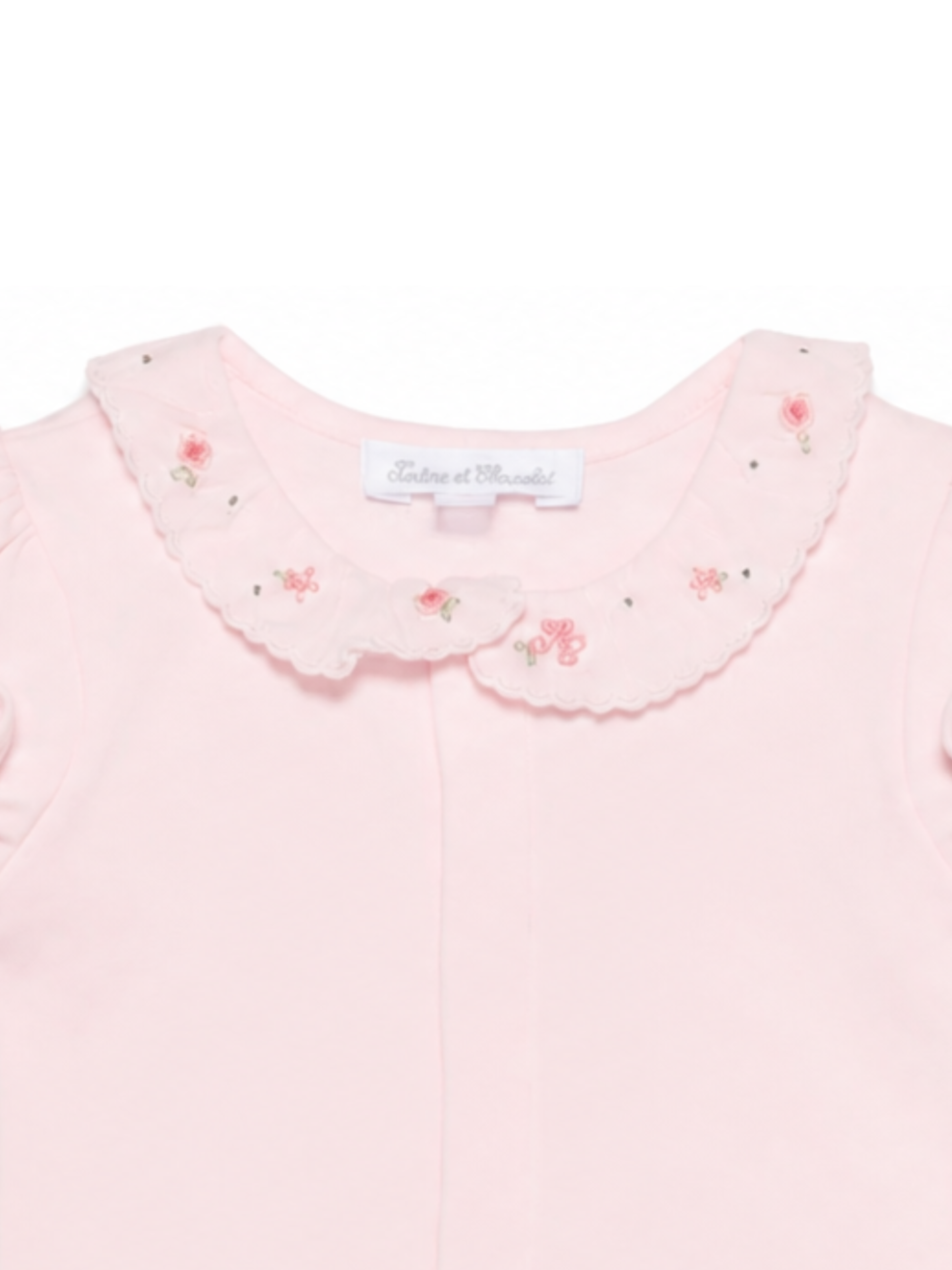 Tutina per neonata Tartine Et Chocolat rosa con colletto alla Peter Pan CC11010 30 TArtine & Chocolat KIDS
