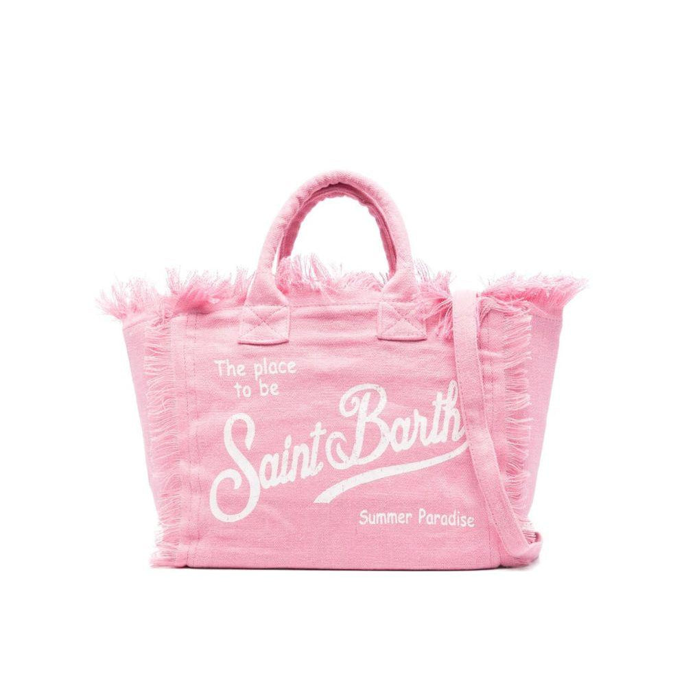 Borsa tote Colette MC2 Saint Barth rosa con stampa logo COL0018 00142L MC2 ST. BARTH KIDS