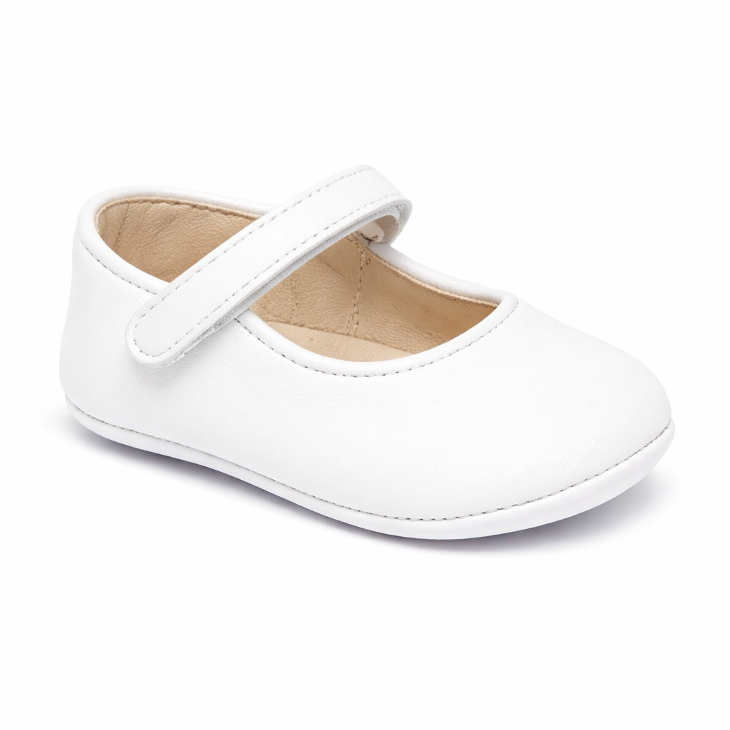 Ballerine per neonata Andrea Montelpare bianco con chiusura a strappo MT951 BIANCO MONTELPARE TRADITION KIDS