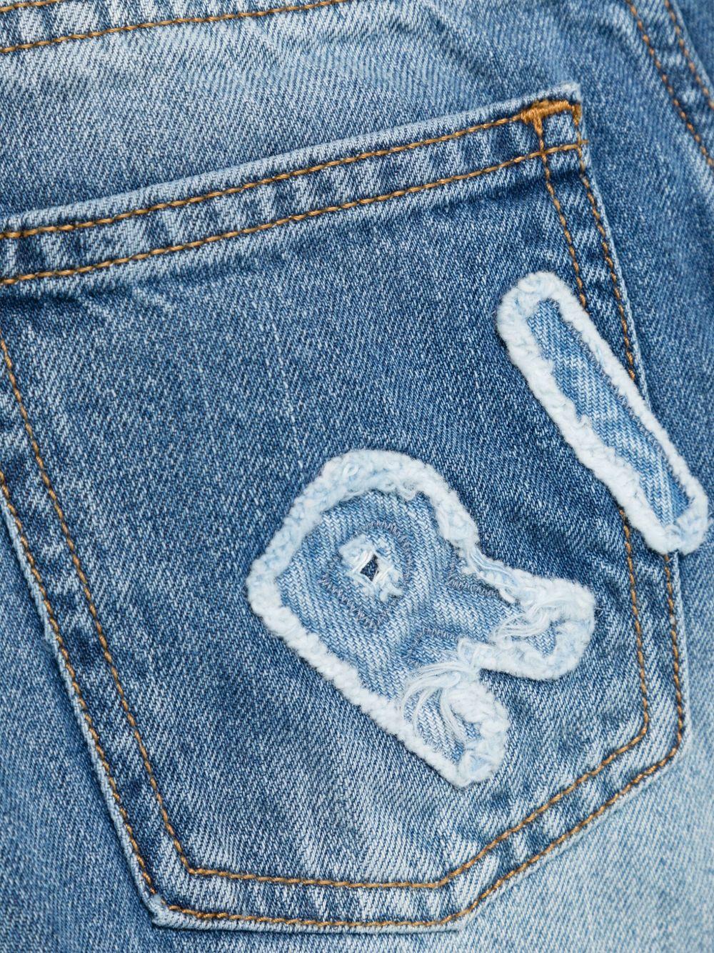 Jeans per bambino John Richmond Junior in denim con logo sul retro RBP25189JE DENIM BLUE MEDIUM JOHN RICHMOND JUNIOR