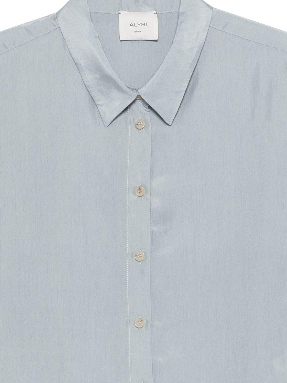Camicia per donna Alysi azzurra con colletto classico 116219 P6003 CIE ALYSI
