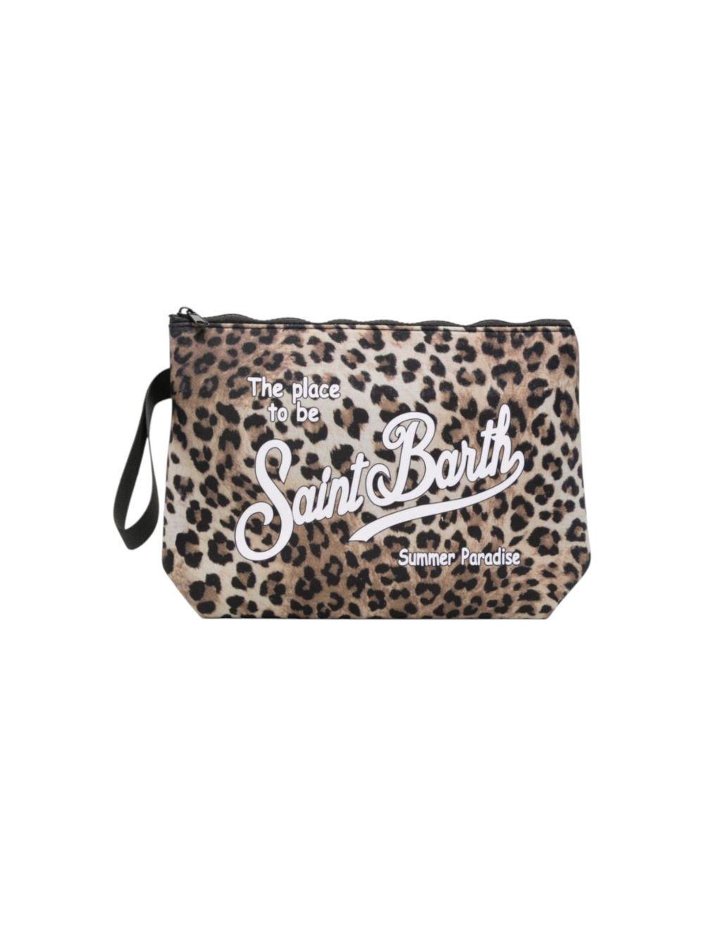 Pochette Aline MC2 Saint Barth animalier con logo stampato sul davanti ALI0021 00653L MC2 ST. BARTH KIDS