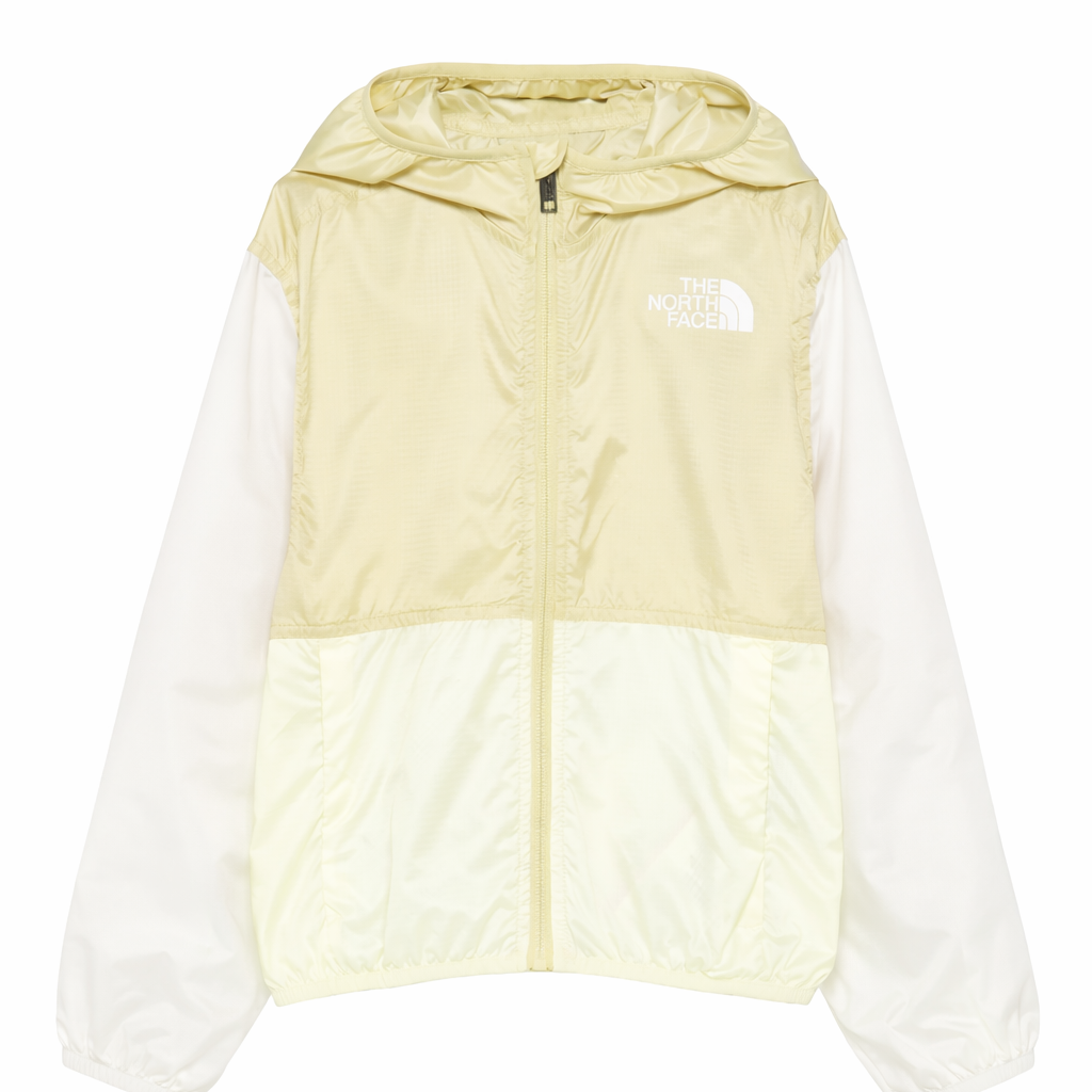 Giacca a vento Cyclone The North Face Kids gialla con logo sul davanti NF0A8ANN PES1 THE NORTH FACE KIDS