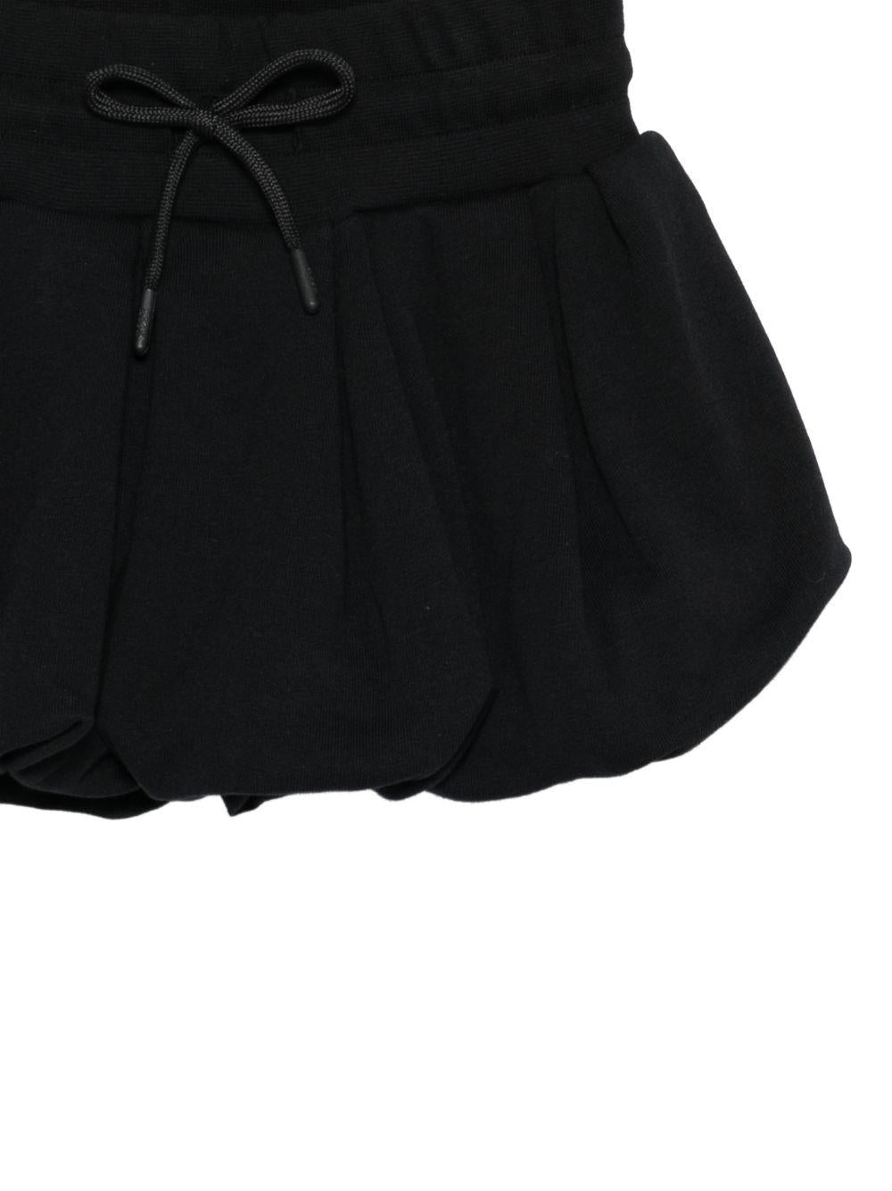 Shorts per bambina MSGM Kids neri con logo sul retro S6MSJGST086 110 MSGM KIDS