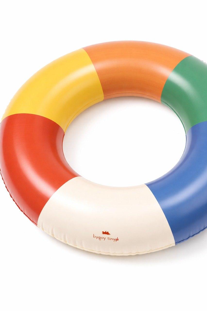 Set ciambella e pallone per la spiaggia per bambini Konges Slojd multicolore con fantasia rainbow KS105094 MULTI KONGES SLOJD