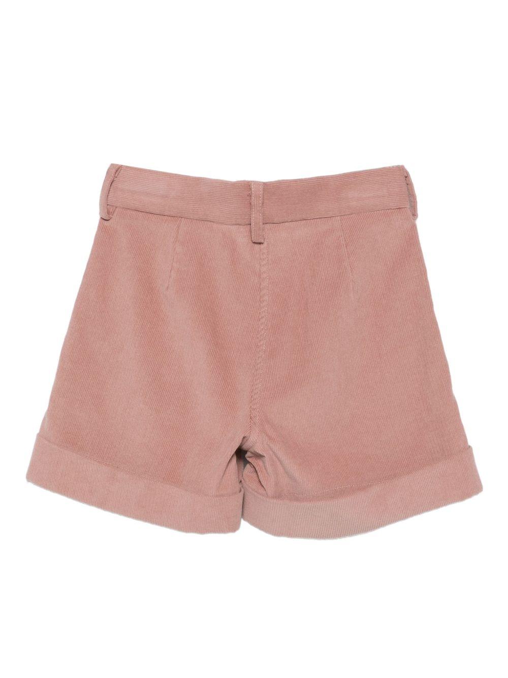 Shorts per bambina Philosophy di Lorenzo Serafini Kids rosa con chiusura frontale I1F407 6851 P066 PHILOSOPHY