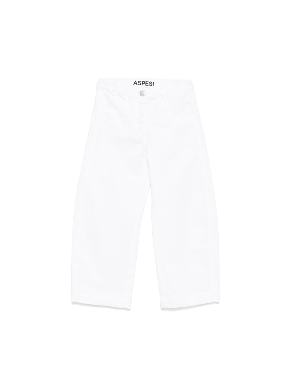 Jeans dritti per bambina Aspesi Kids bianco con passanti S25059PLC6060 010 ASPESI