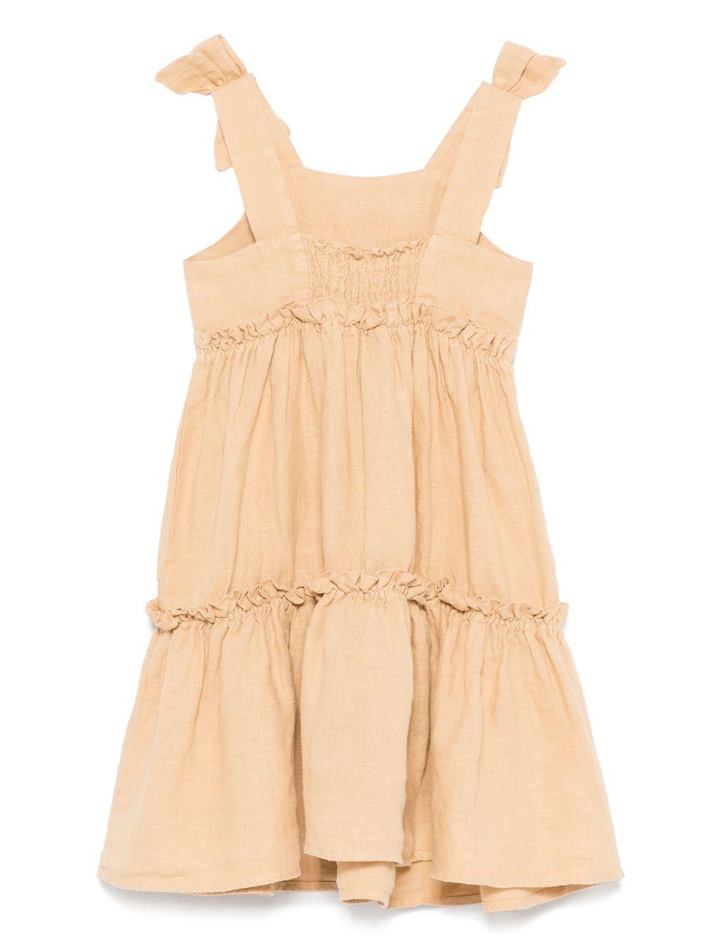 Abito per bambina Donsje Janne beige con dettaglio fiocco 4076800 00012 DONSJE KIDS
