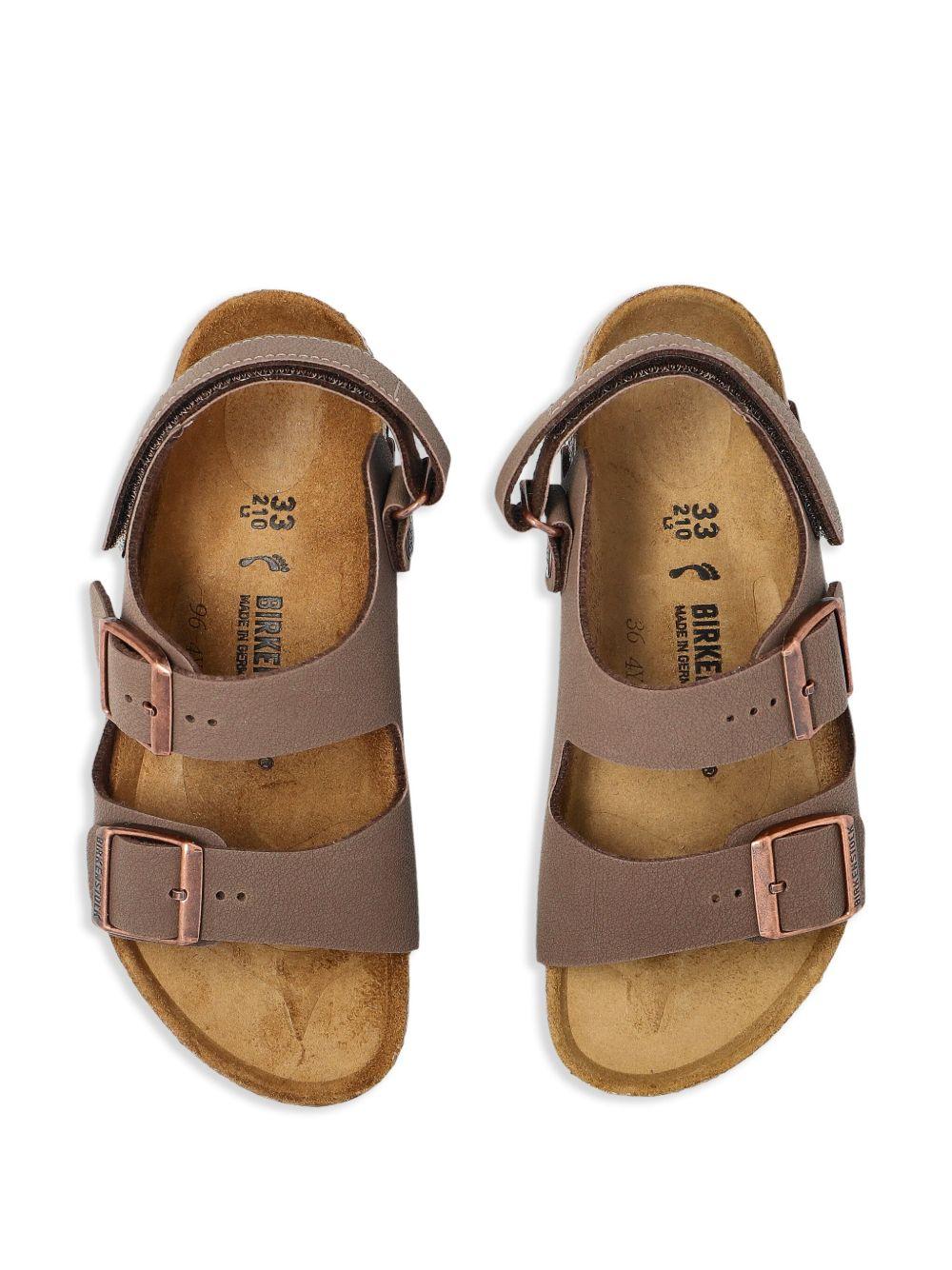 Sandali Arizona per bambini Birkenstock Kids marroni con doppia fibbia 1029474 MOCCA BIRKENSTOCK KIDS