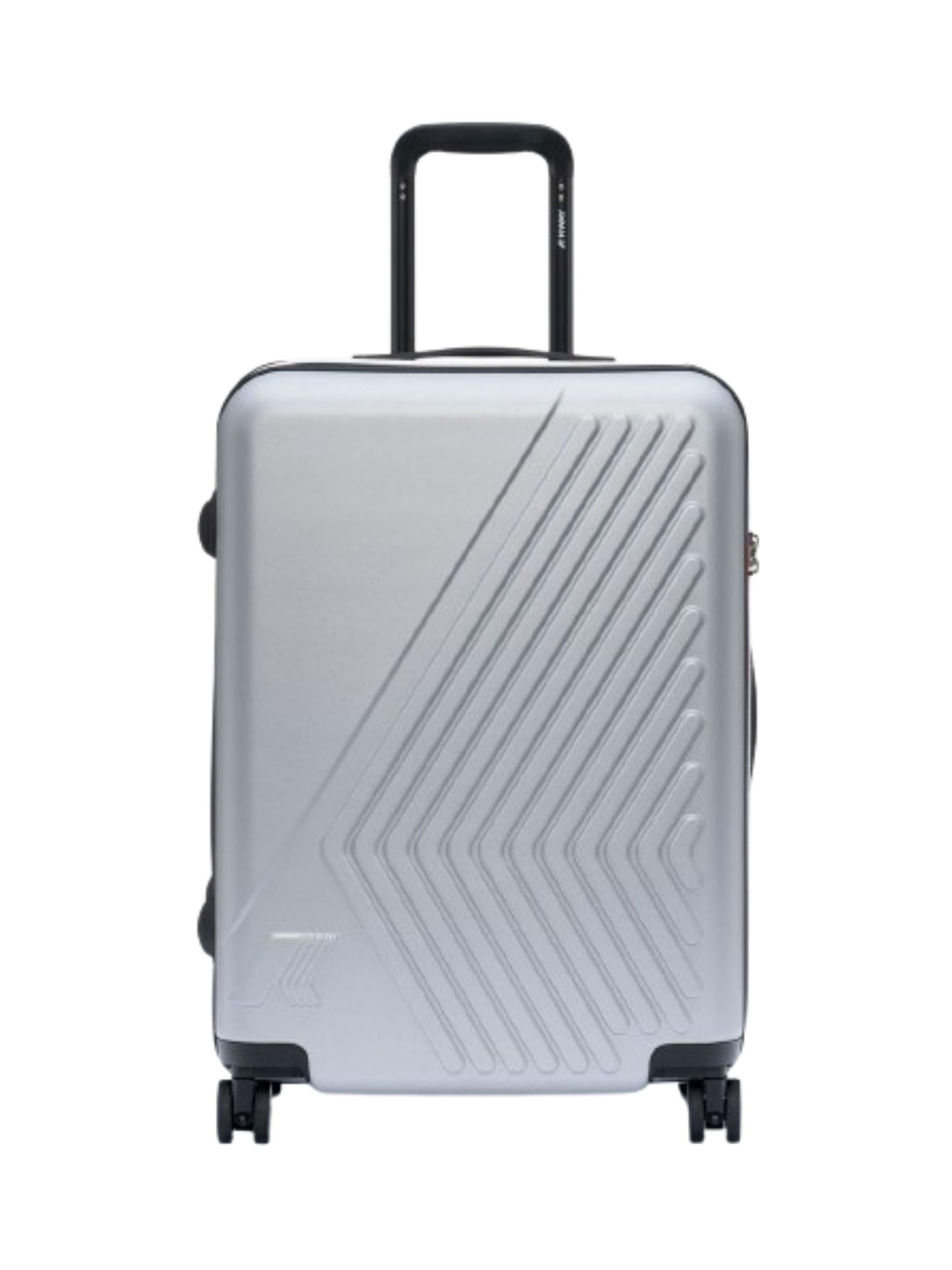 Trolley Eudoxieur K-Way Kids grigio con monogramma in rilievo K41351W 08Y K-WAY KIDS