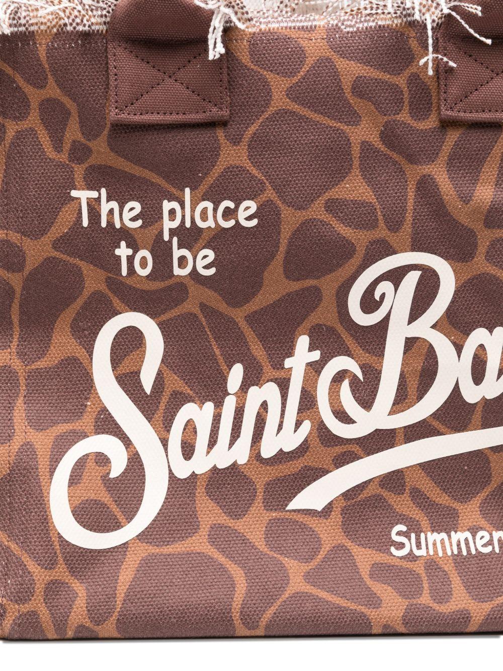Borsa Vanity MC2 Saint Barth animalier con logo sul davanti VANI001 00900L MC2 ST. BARTH