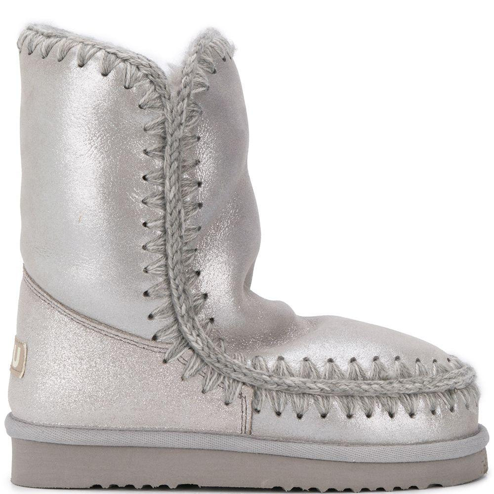 Stivaletti per bambina Mou Kids argento con logo FW101000C MGSIL MOU KIDS