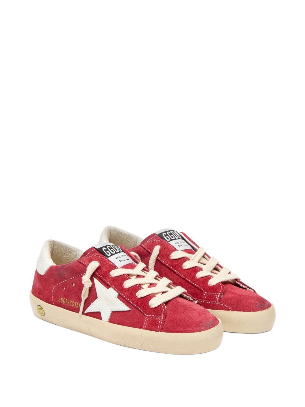 Sneakers Superstar per bambini Golden Goose Kids rosse con lacci F00101F008031 40375 GOLDEN GOOSE KIDS