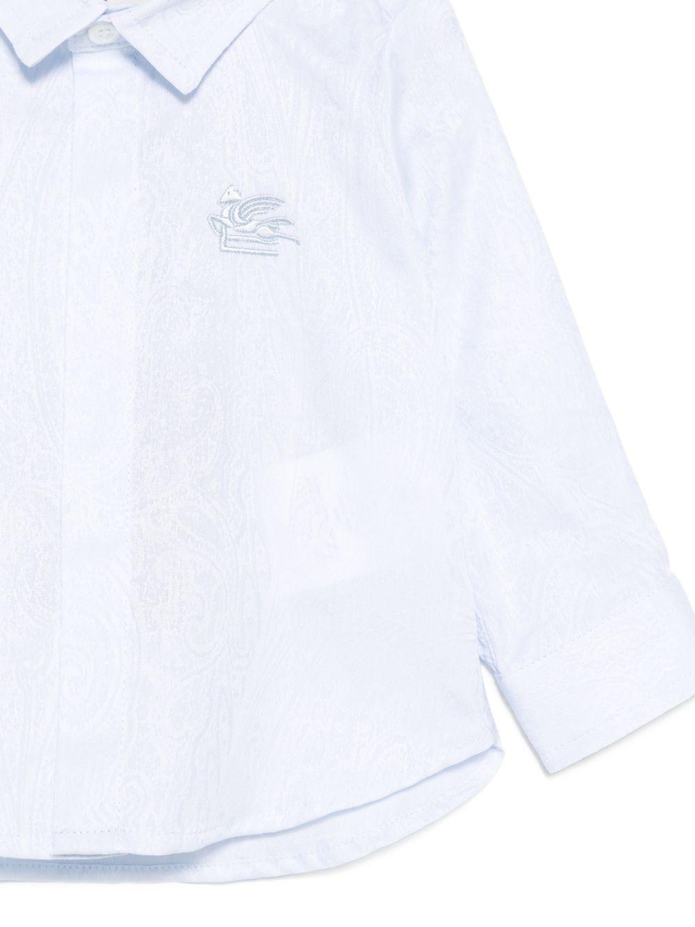 Camicia per neonato Etro Kids bianca con colletto classico GW5500 P0472 600 ETRO KIDS