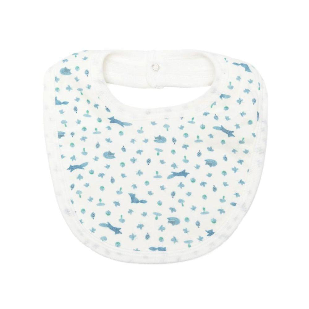 Bavaglino per neonato Petit Bateau Kids bianco con stampa grafica A0GPR 01 PETIT BATEAU KIDS