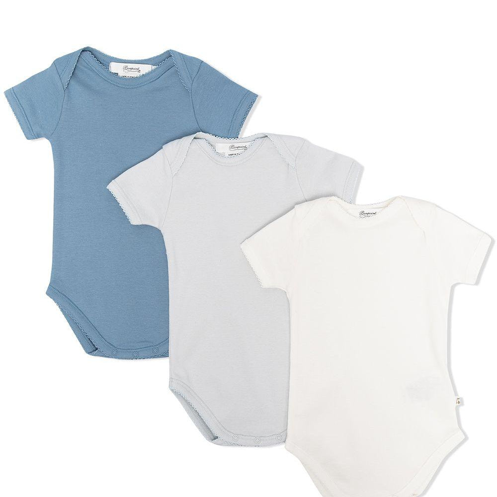 Set di tre tutine per neonato Bonpoint multicolor con scollo a barca PEBTIBODYS3 110 BONPOINT KIDS