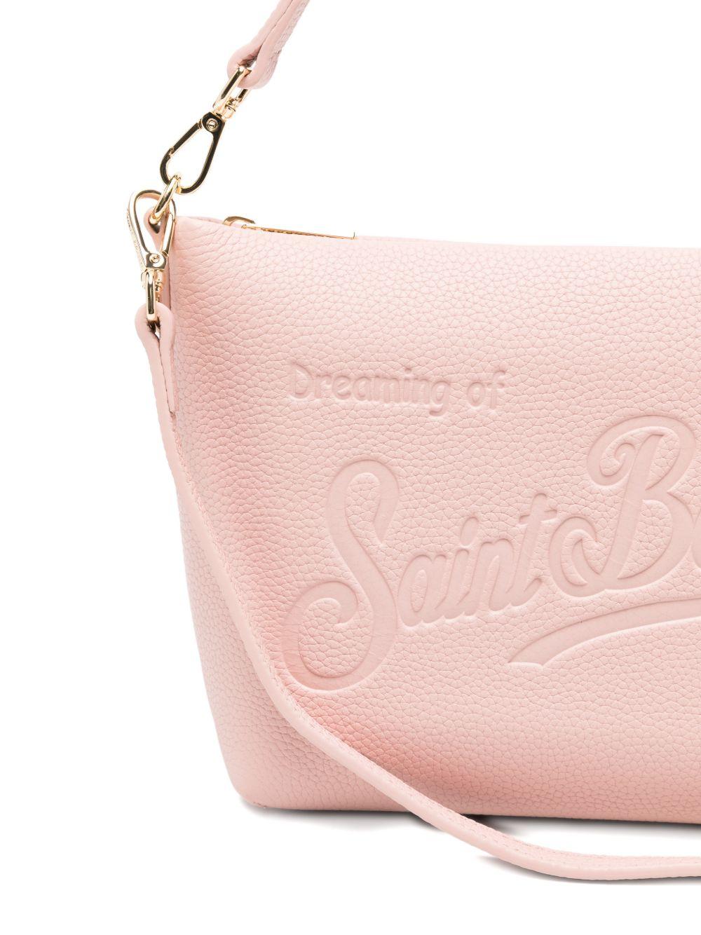 Clutch bag Aline MC2 Saint Barth rosa con dettaglio logo in rilievo ALI0034 01518L MC2 ST. BARTH KIDS