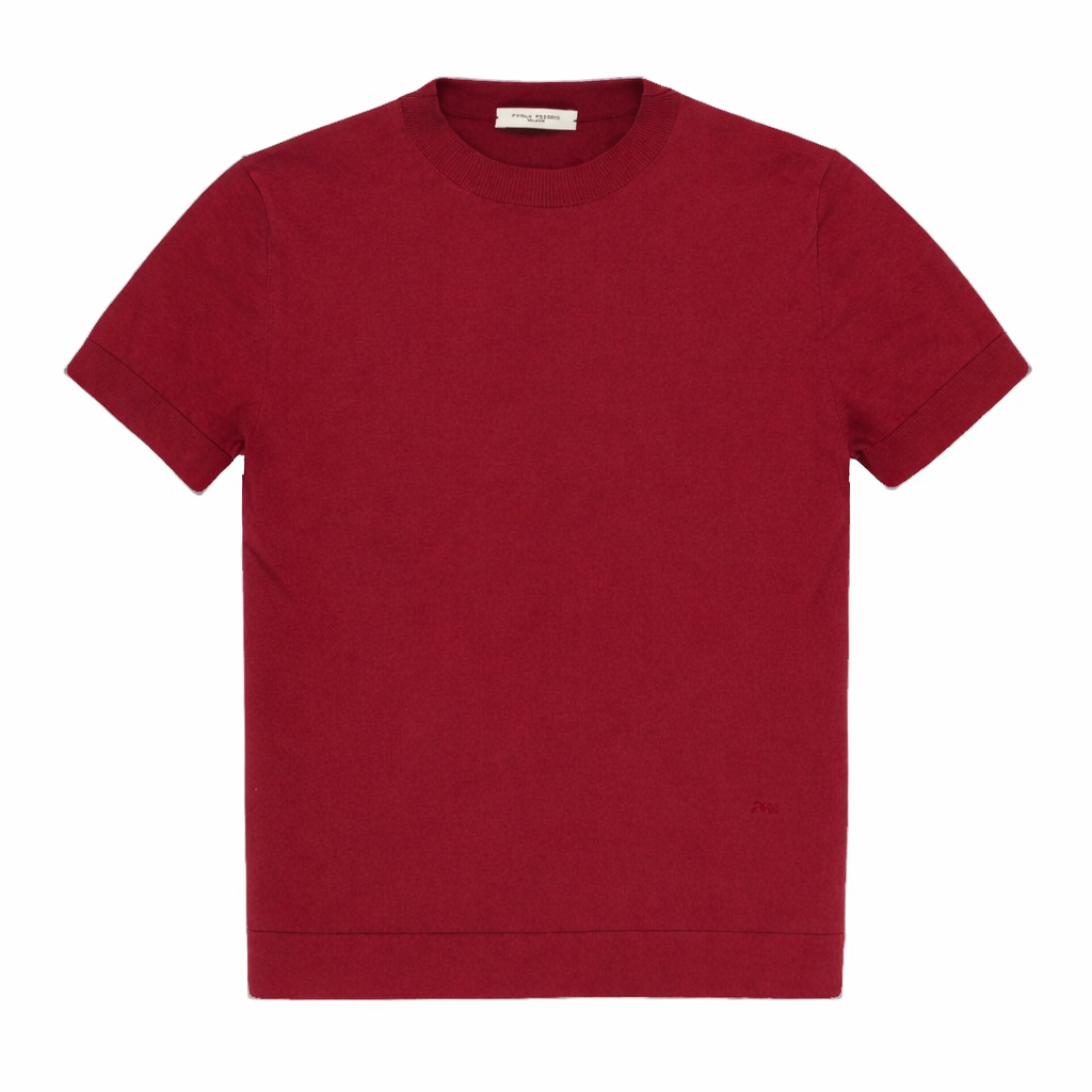 T-shirt per bambino Paolo Pecora Kids rosso con dettaglio girocollo PP4177 CHERRY PAOLO PECORA KIDS