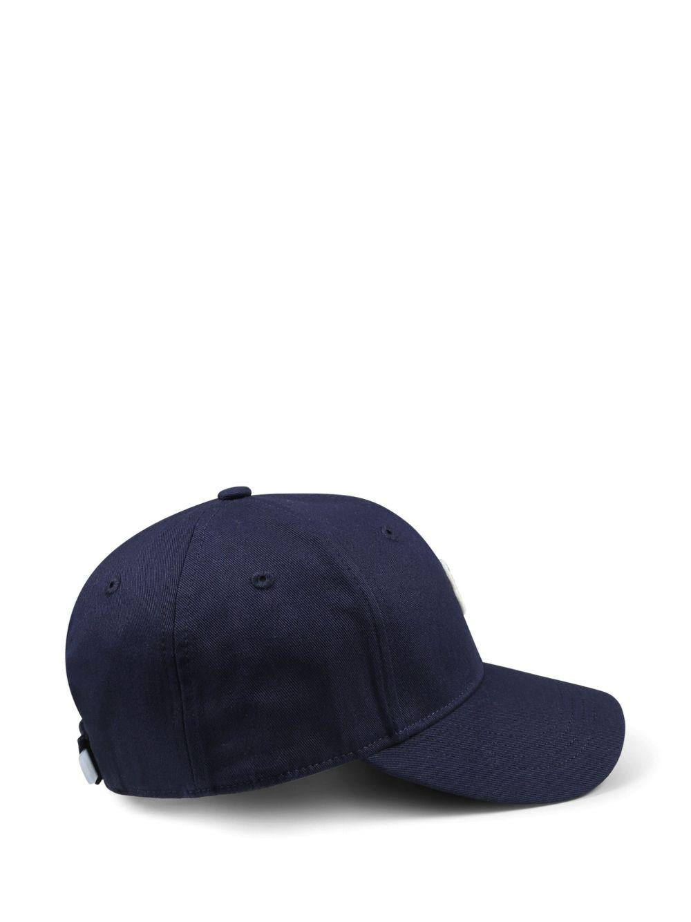 Cappello per bambino Moncler Enfant blu con occhielli L19543B0001704863 742 MONCLER ENFANT