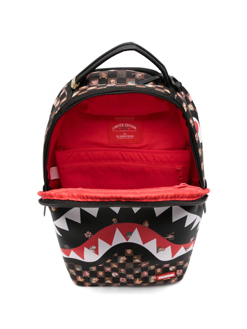 Zaino per bambini Sprayground Kid marrone con stampa Stealth Crew 910B8768 NSZ SPRAYGROUND