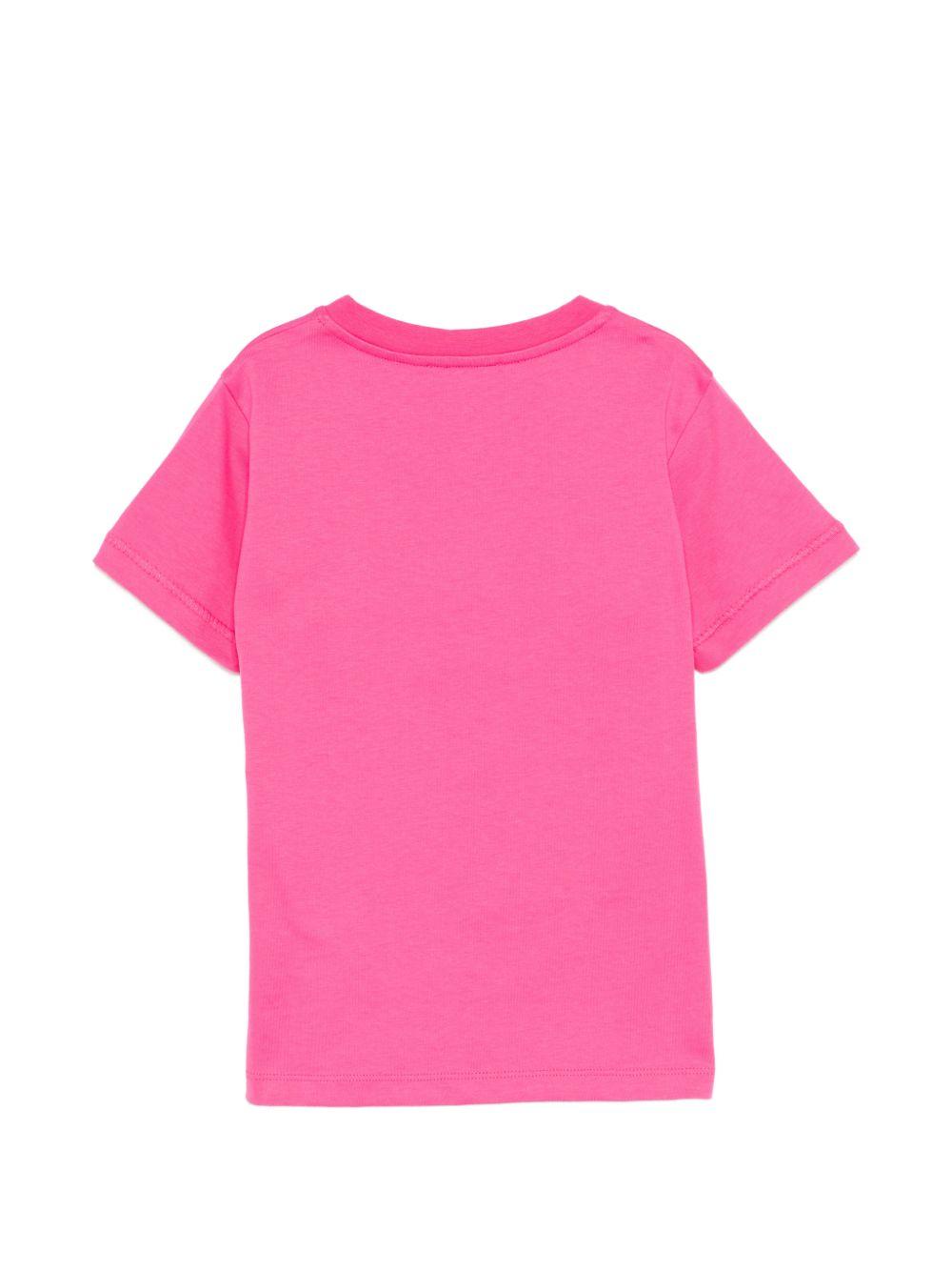 T-shirt per bambina Missoni Kids rosa con dettagli decorativi MY8A81 Z3672 513 MISSONI KIDS