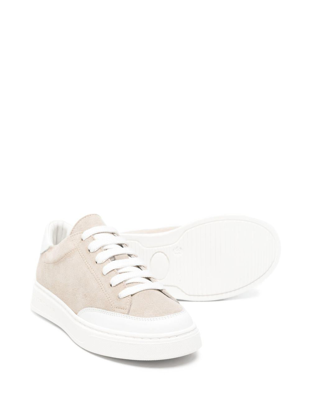 Sneakers per bambino Colorichiari beige con inserti in pelle scamosciata MJ958495 4868 2310 COLORICHIARI KIDS