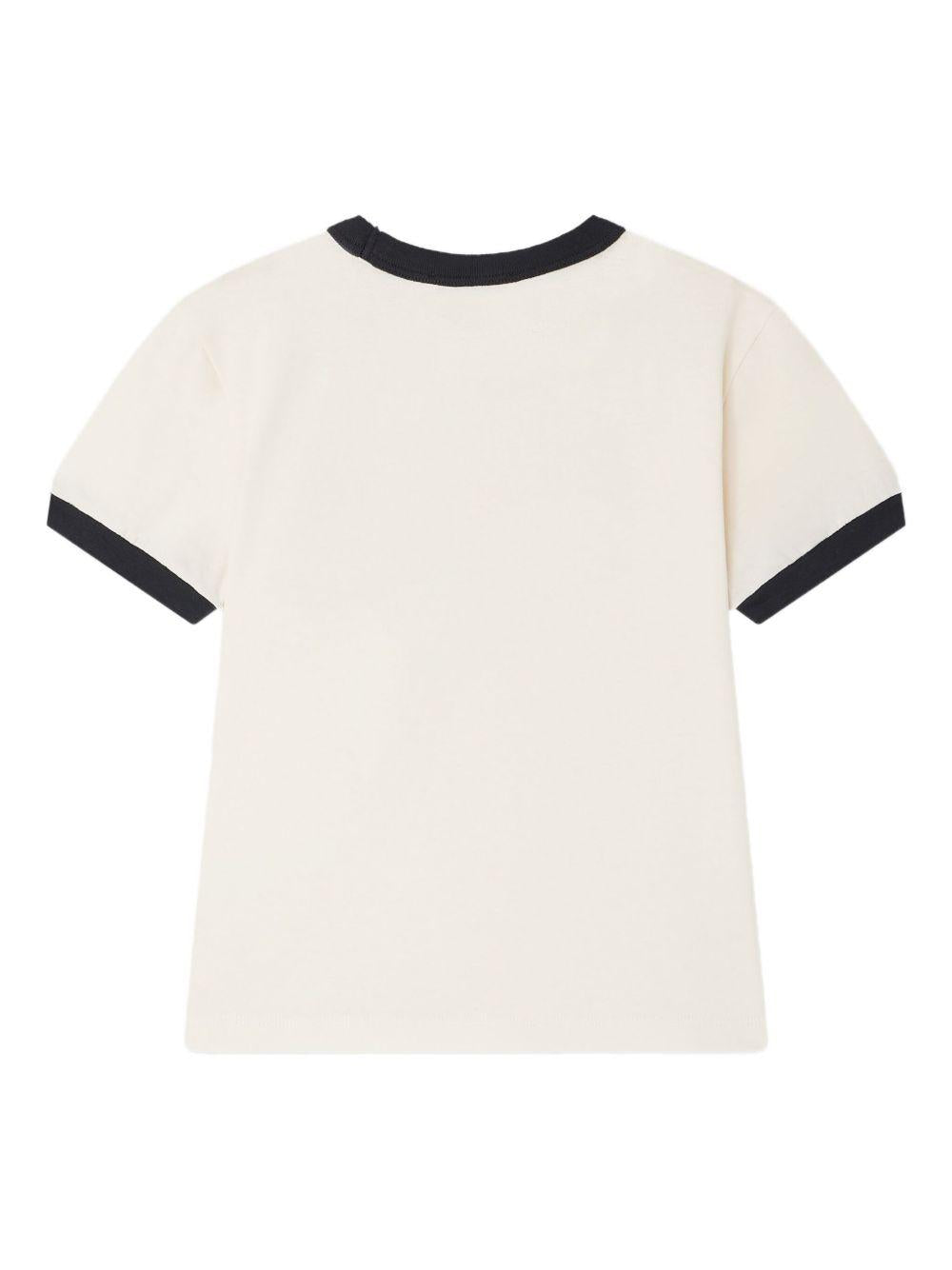T-shirt per bambino Bonpoint Akiva bianco con stampa sul davanti P05BTSK00001 104 BONPOINT