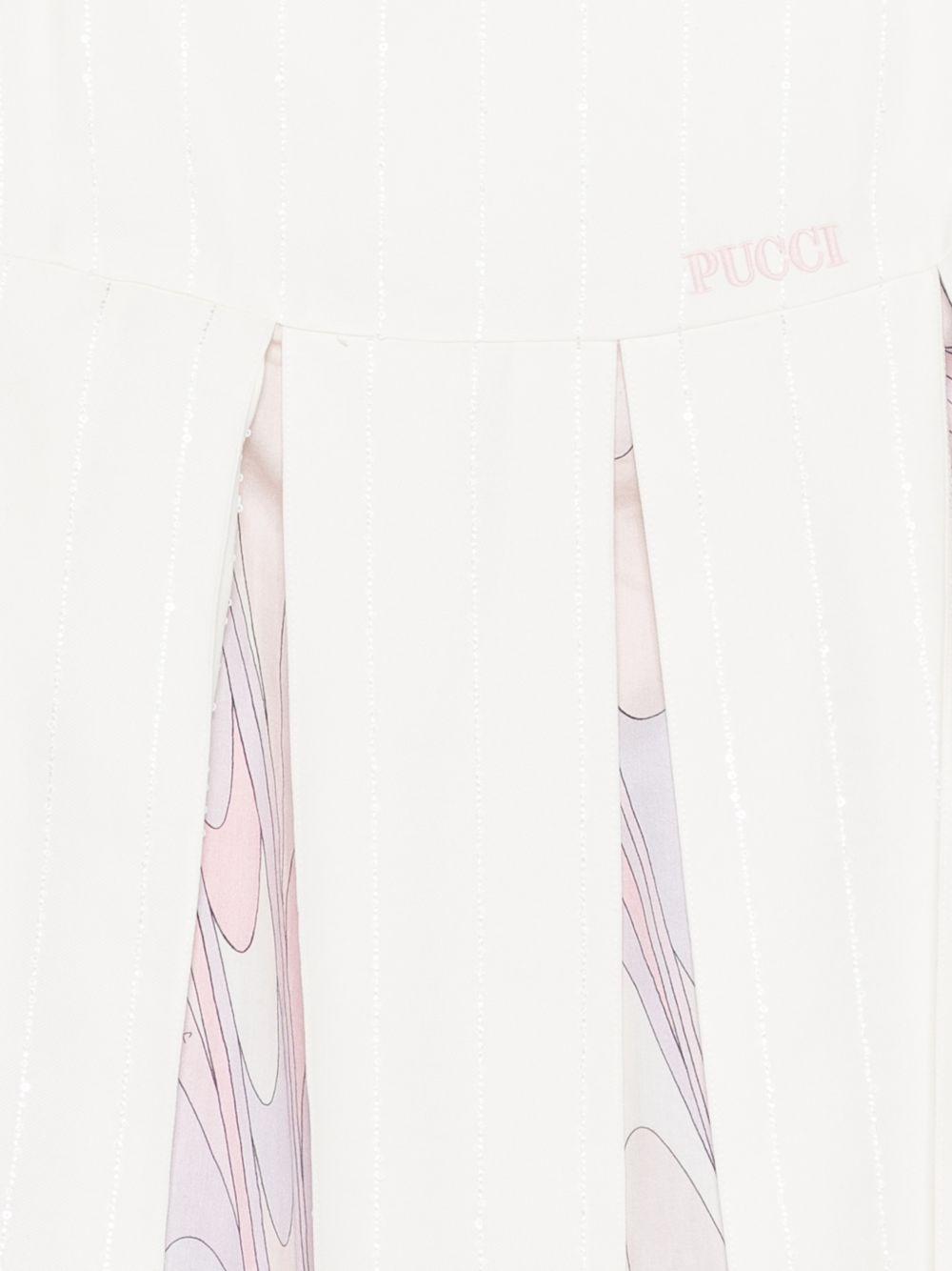 Abito per bambina Pucci Junior rosa con design plissettato PY1B42 S0228 101BC EMILIO PUCCI JUNIOR