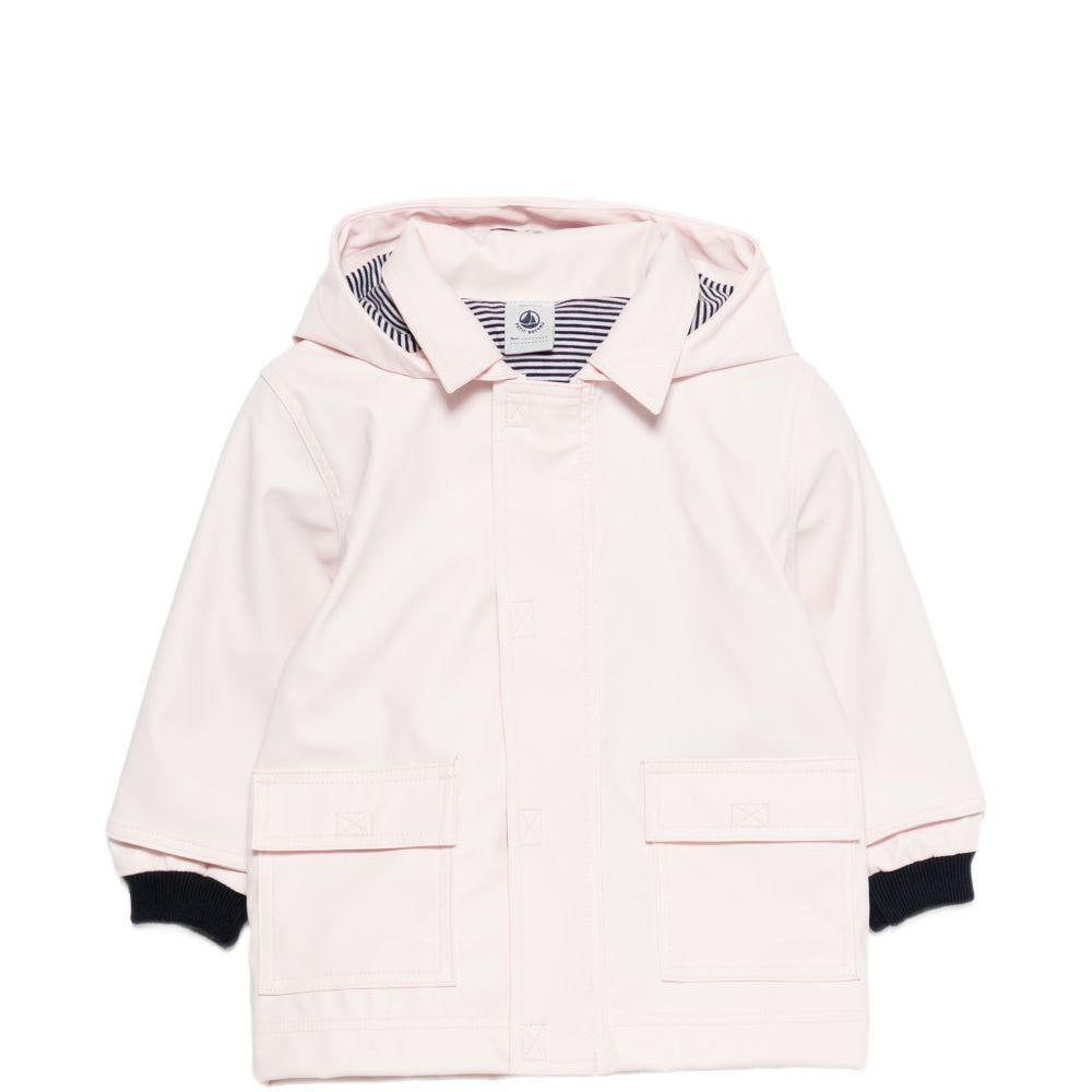 Giubbino impermeabile per neonata Petit Bateau rosa con cappuccio A0FKB 02 PETIT BATEAU KIDS