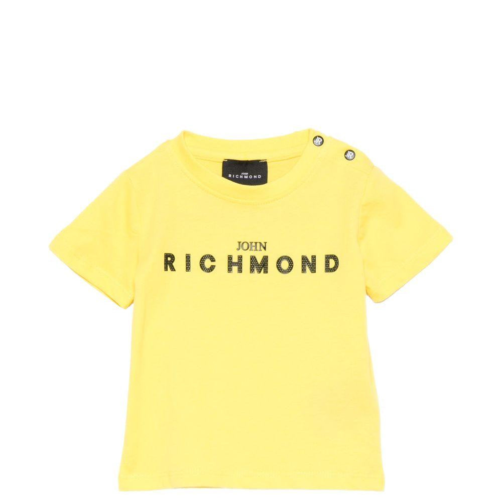 T-shirt per neonato John Richmond Junior gialla con dettaglio logo RIP26002TS YELLOW B. JOHN RICHMOND KIDS