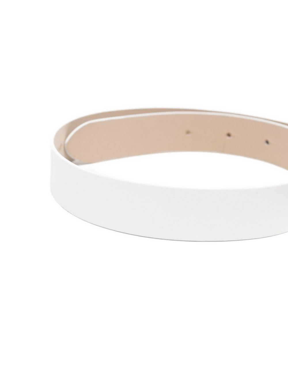 Cintura per bambina Dolce & Gabbana Kids bianca con logo rosa EE0072 A1065 8B913 DOLCE & GABBANA KIDS